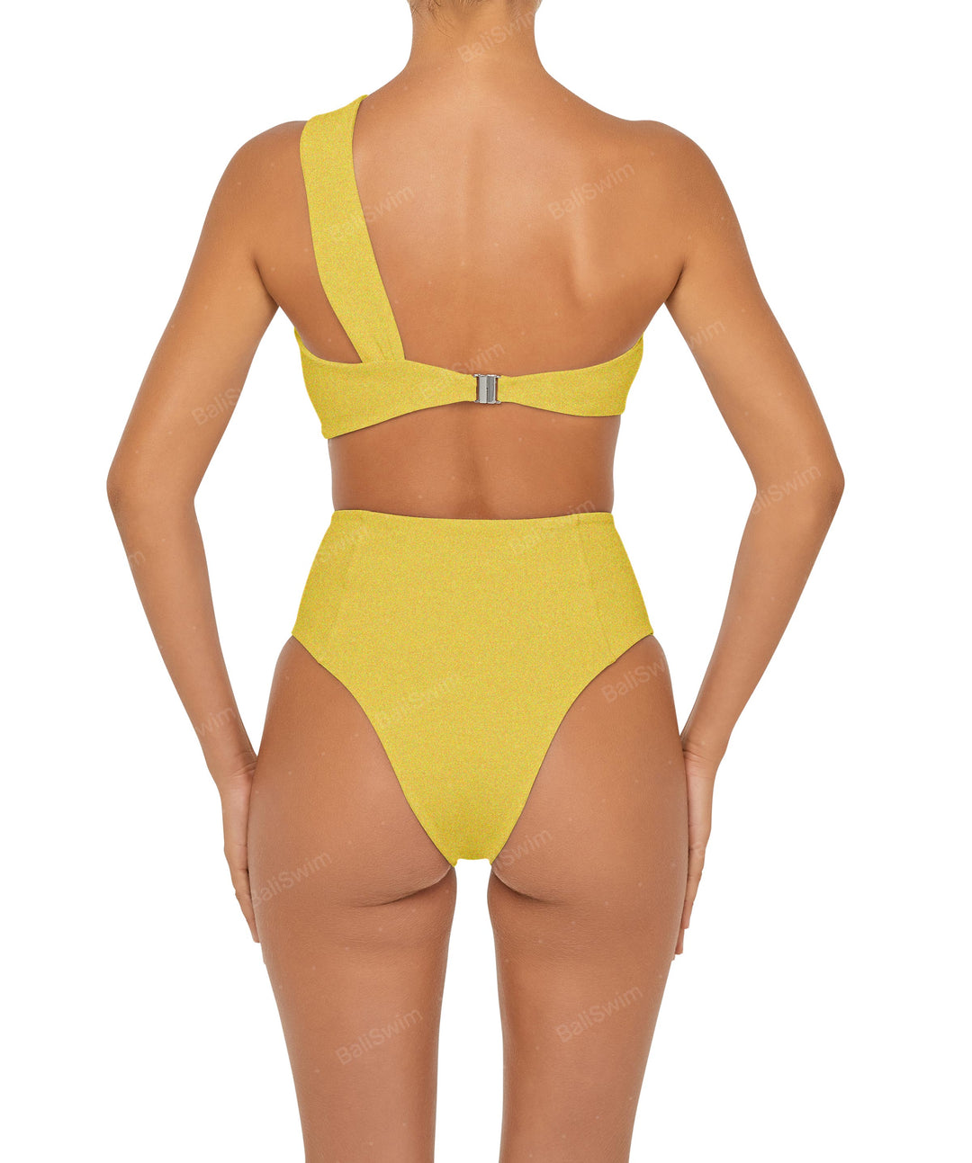 BSWS-T92 Ruched One Shoulder Bikini Top