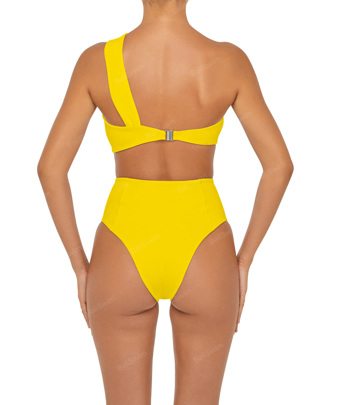 BSWS-T92 Ruched One Shoulder Bikini Top