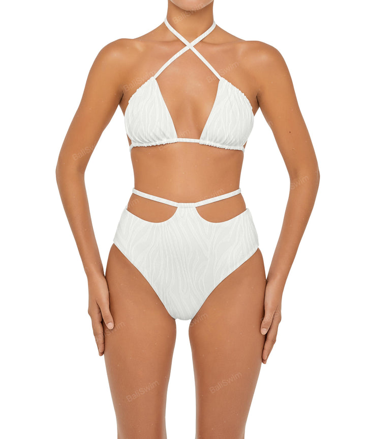 BSWS-B93 High Rise Waist Strap Bikini Bottom