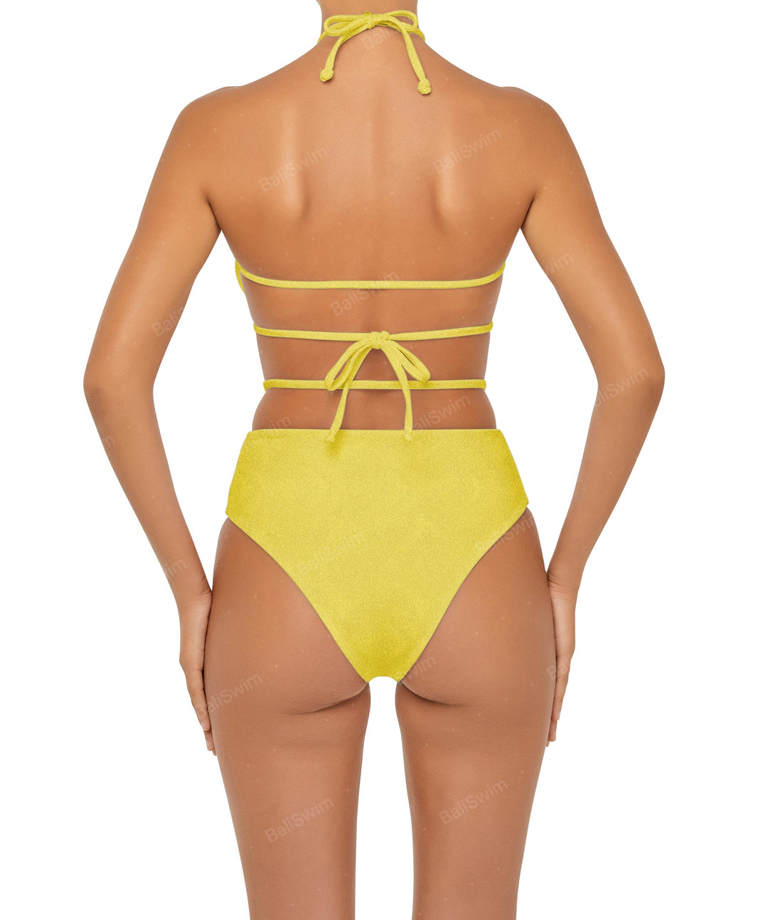 BSWS-B93 High Rise Waist Strap Bikini Bottom