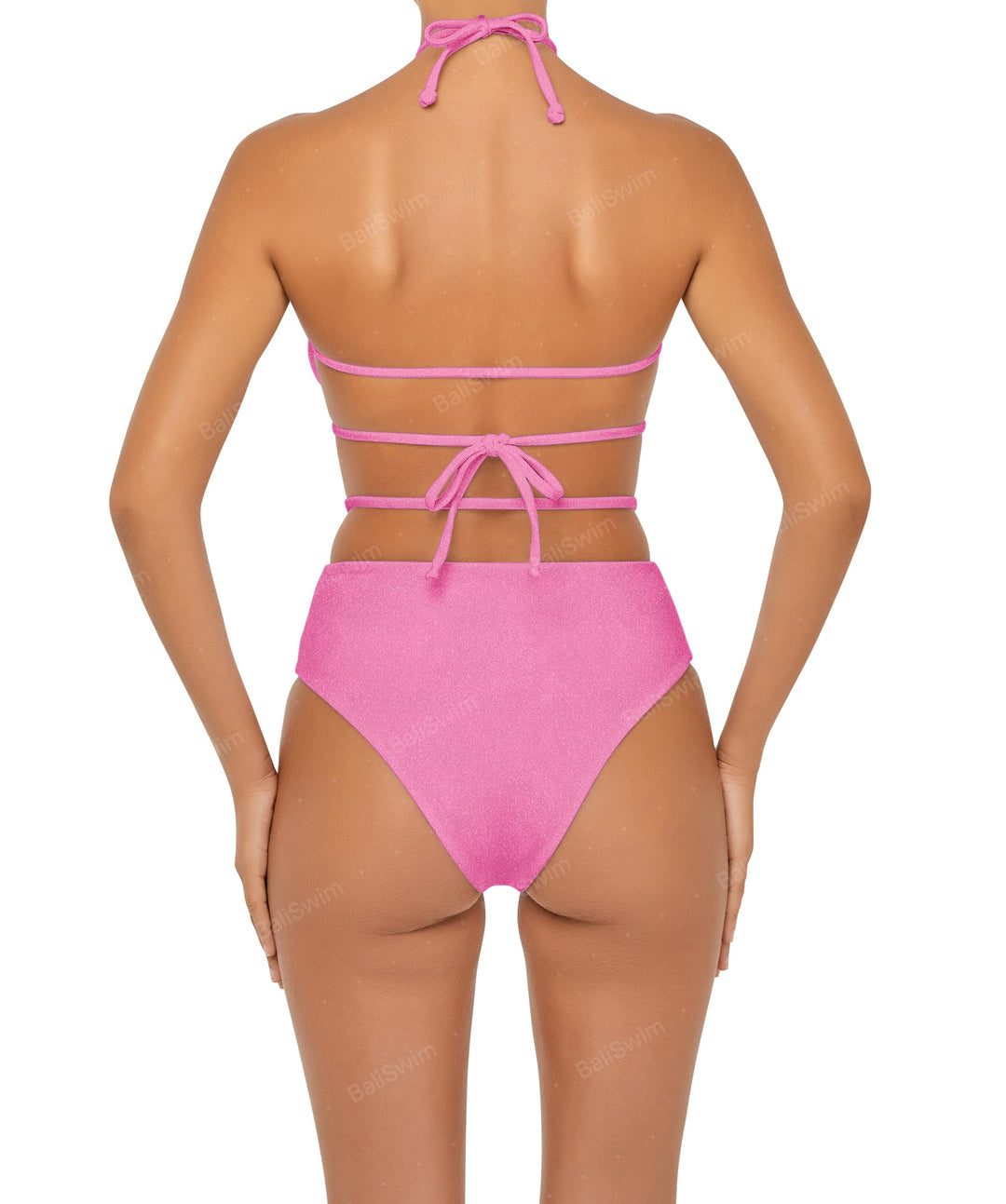 BSWS-B93 High Rise Waist Strap Bikini Bottom