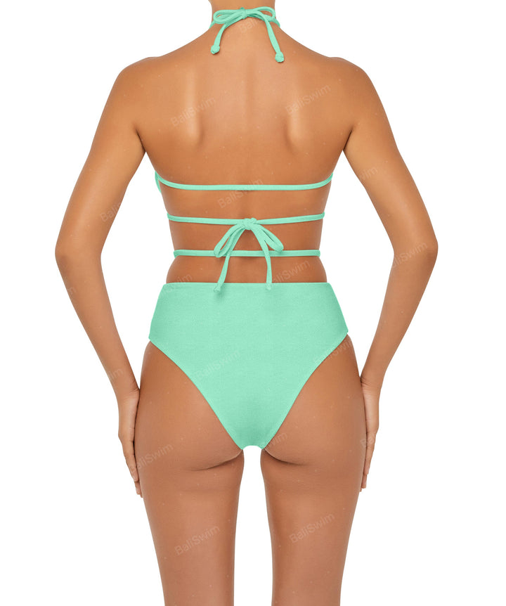 BSWS-B93 High Rise Waist Strap Bikini Bottom
