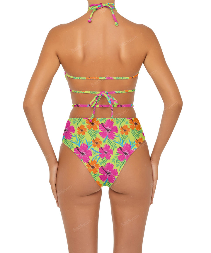 BSWS-B93 High Rise Waist Strap Bikini Bottom