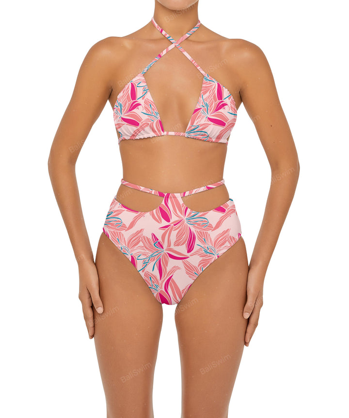 BSWS-B93 High Rise Waist Strap Bikini Bottom