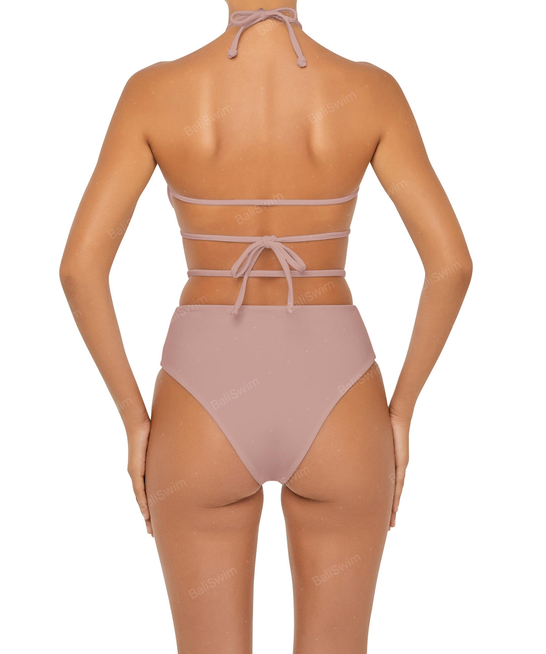 BSWS-B93 High Rise Waist Strap Bikini Bottom