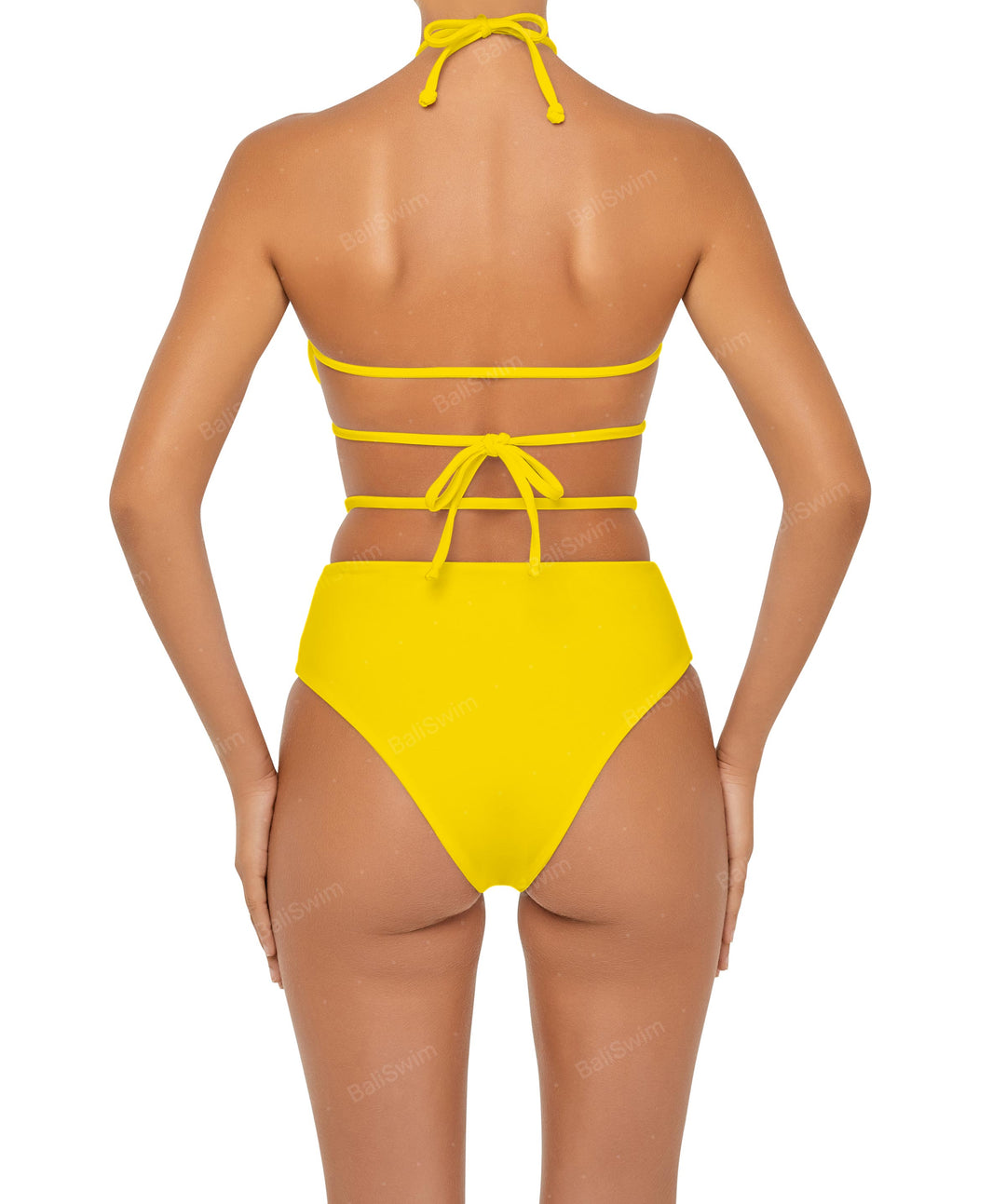 BSWS-B93 High Rise Waist Strap Bikini Bottom