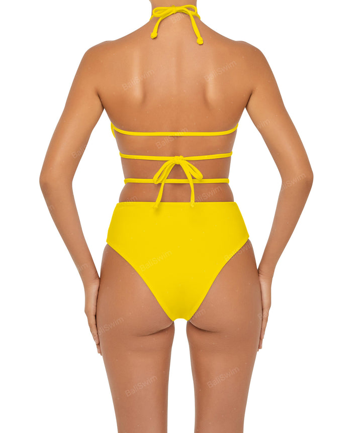 BSWS-B93 High Rise Waist Strap Bikini Bottom