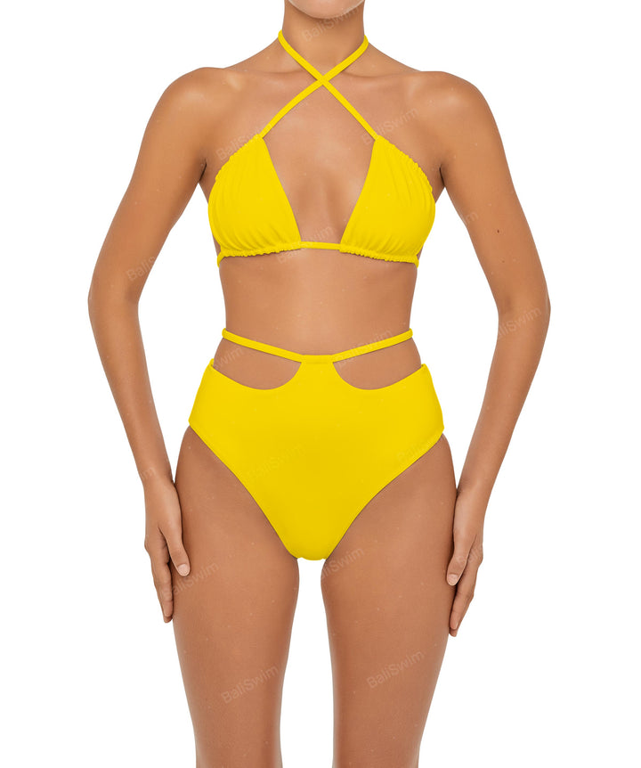 BSWS-B93 High Rise Waist Strap Bikini Bottom