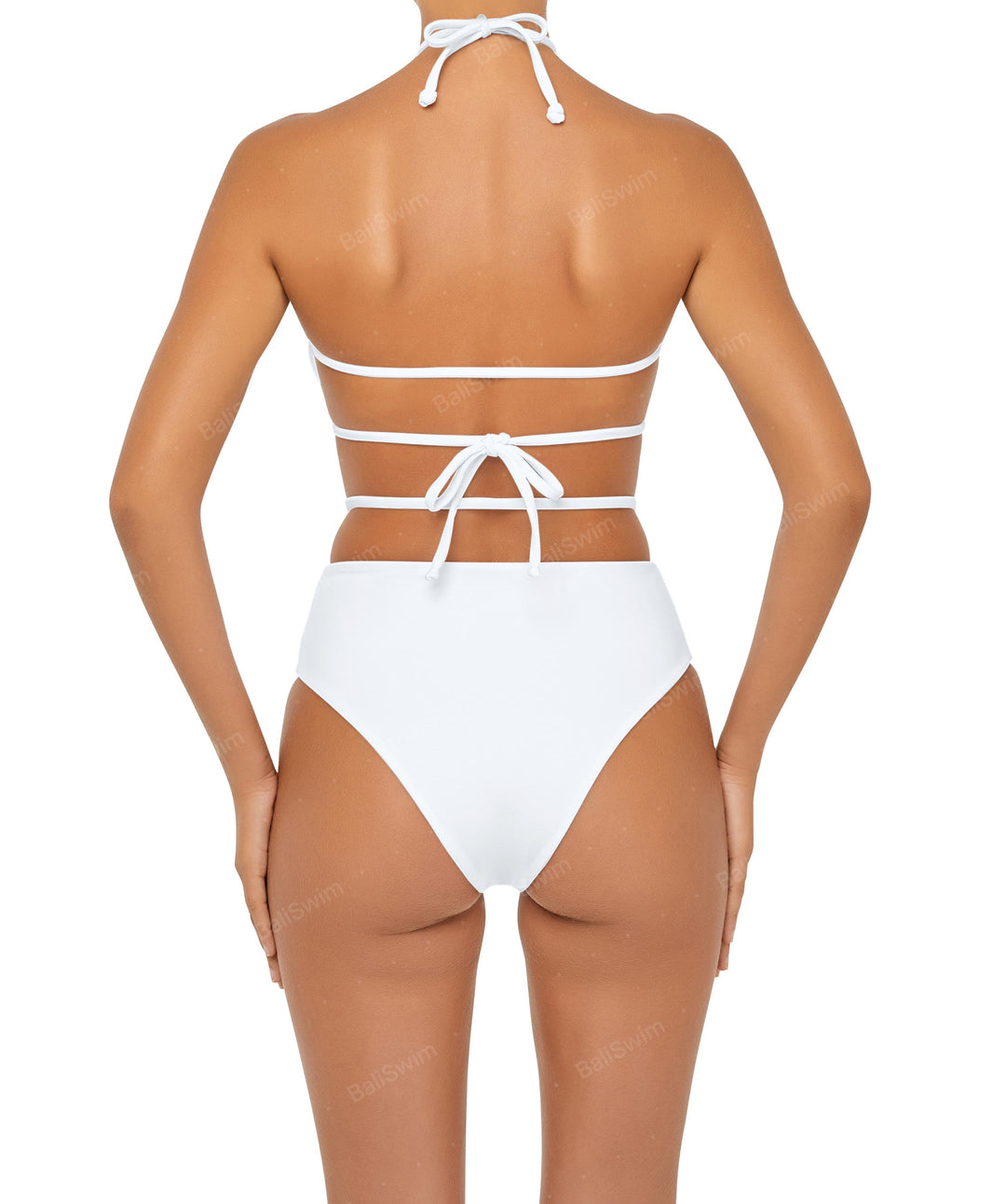 BSWS-B93 High Rise Waist Strap Bikini Bottom