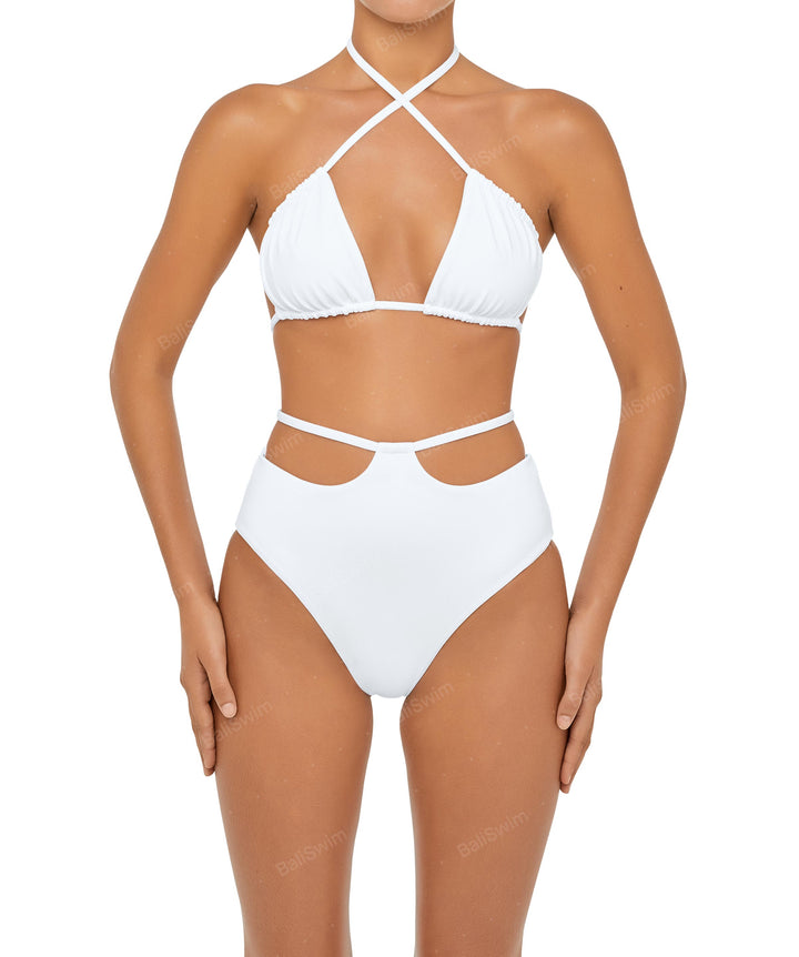 BSWS-B93 High Rise Waist Strap Bikini Bottom