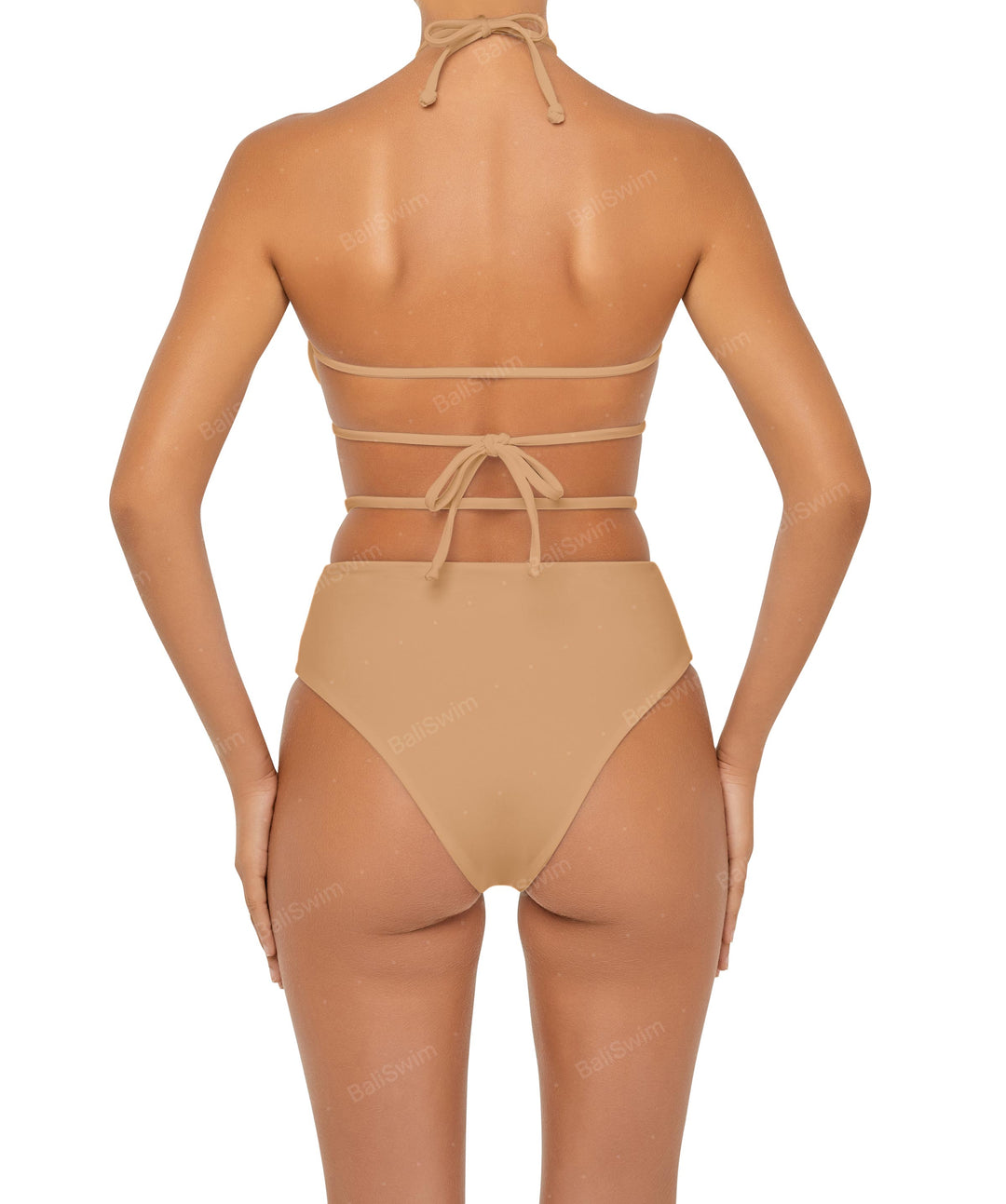 BSWS-B93 High Rise Waist Strap Bikini Bottom