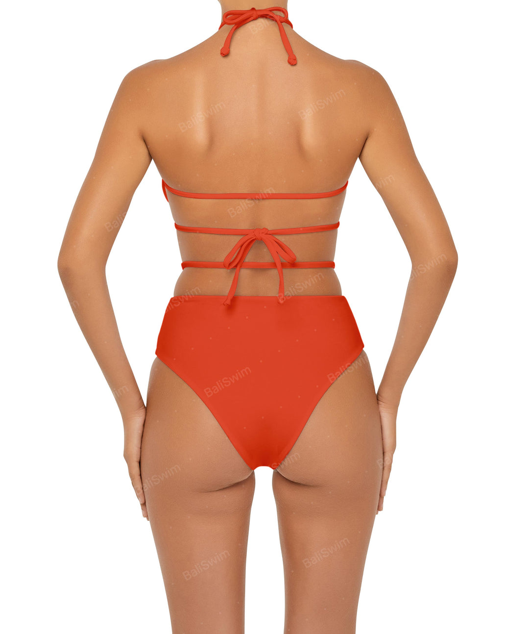 BSWS-B93 High Rise Waist Strap Bikini Bottom