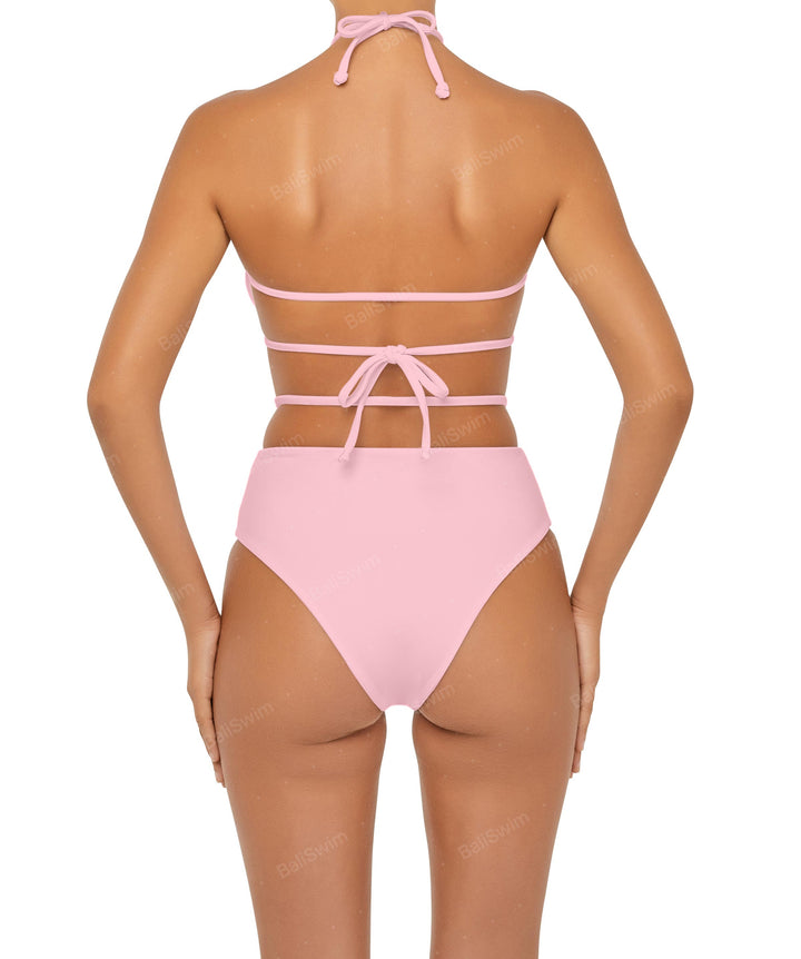 BSWS-B93 High Rise Waist Strap Bikini Bottom