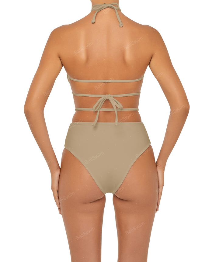 BSWS-B93 High Rise Waist Strap Bikini Bottom