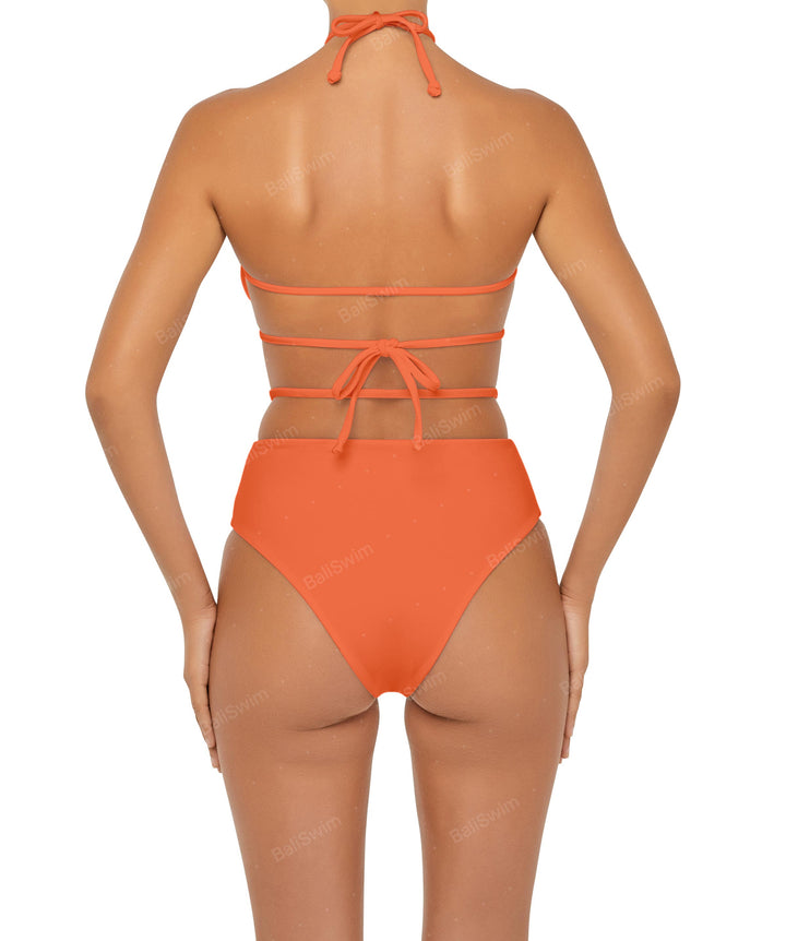 BSWS-B93 High Rise Waist Strap Bikini Bottom