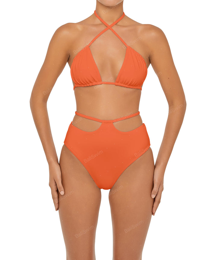 BSWS-B93 High Rise Waist Strap Bikini Bottom