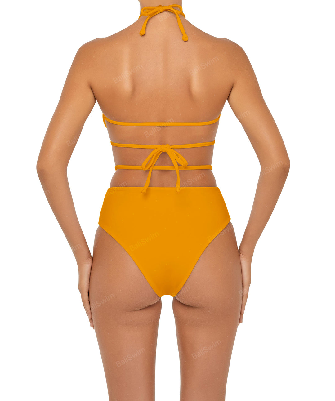 BSWS-B93 High Rise Waist Strap Bikini Bottom
