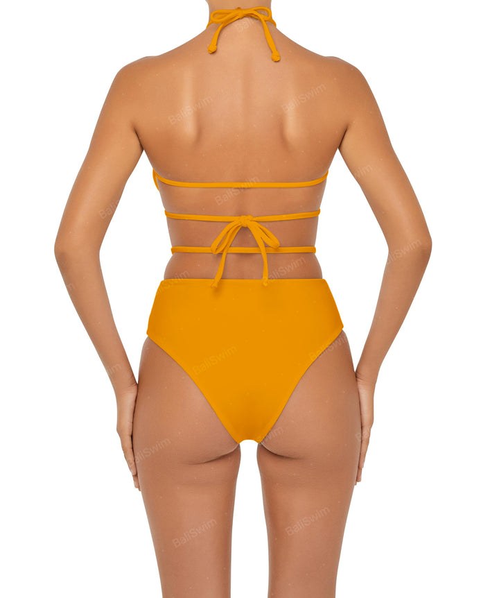 BSWS-B93 High Rise Waist Strap Bikini Bottom