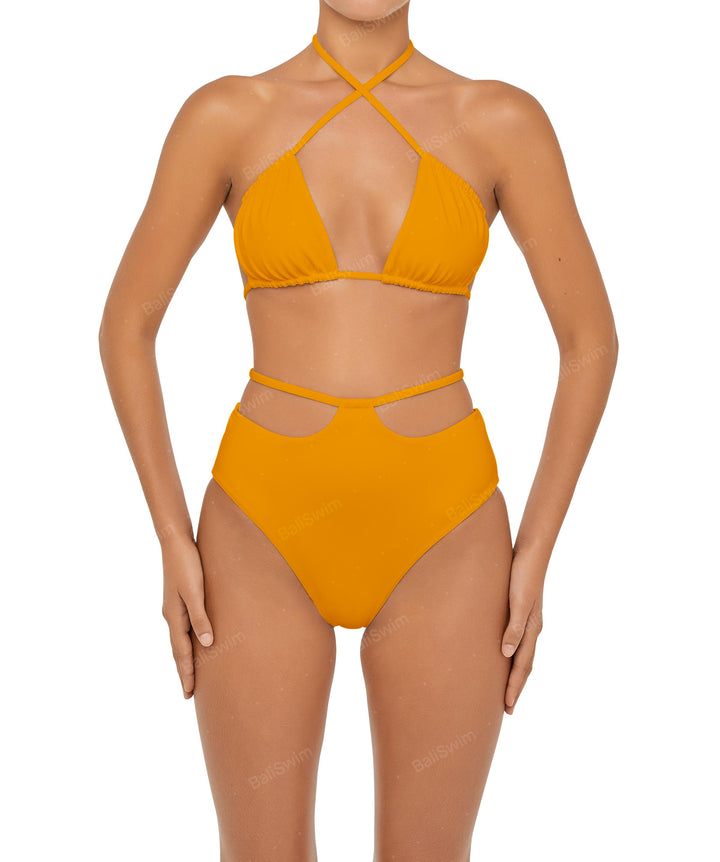 BSWS-B93 High Rise Waist Strap Bikini Bottom