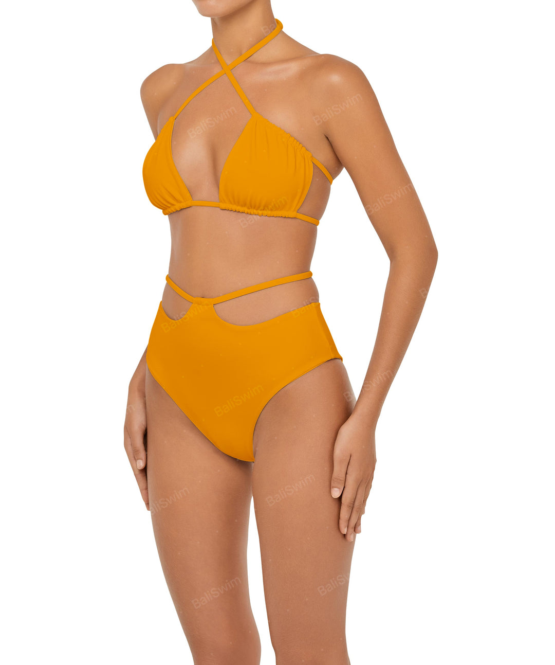BSWS-B93 High Rise Waist Strap Bikini Bottom