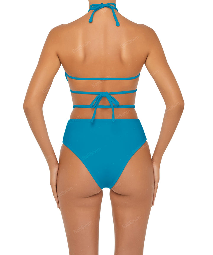BSWS-B93 High Rise Waist Strap Bikini Bottom