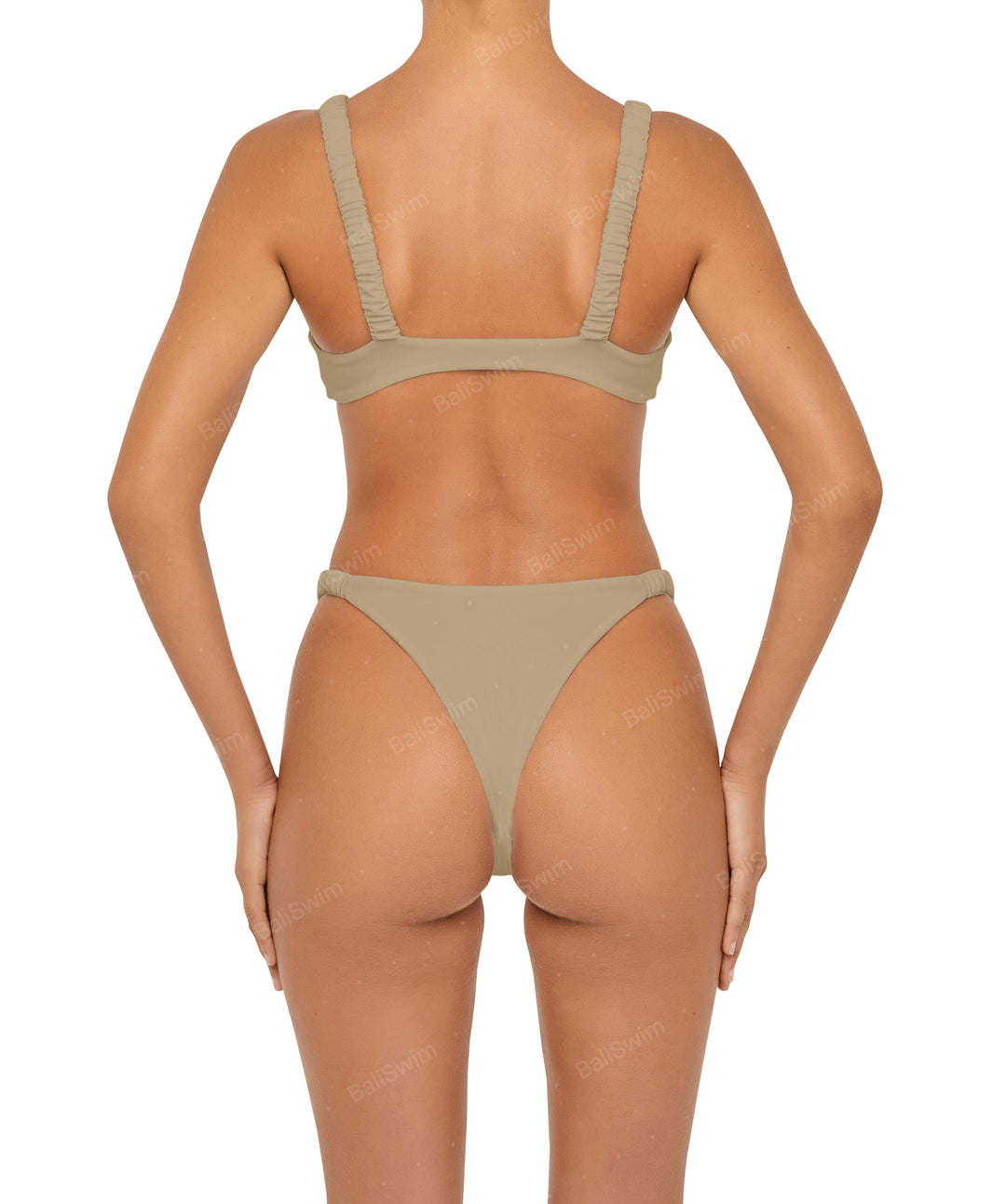 BSWS-T94 Gathered Strap Camisole Bikini Top