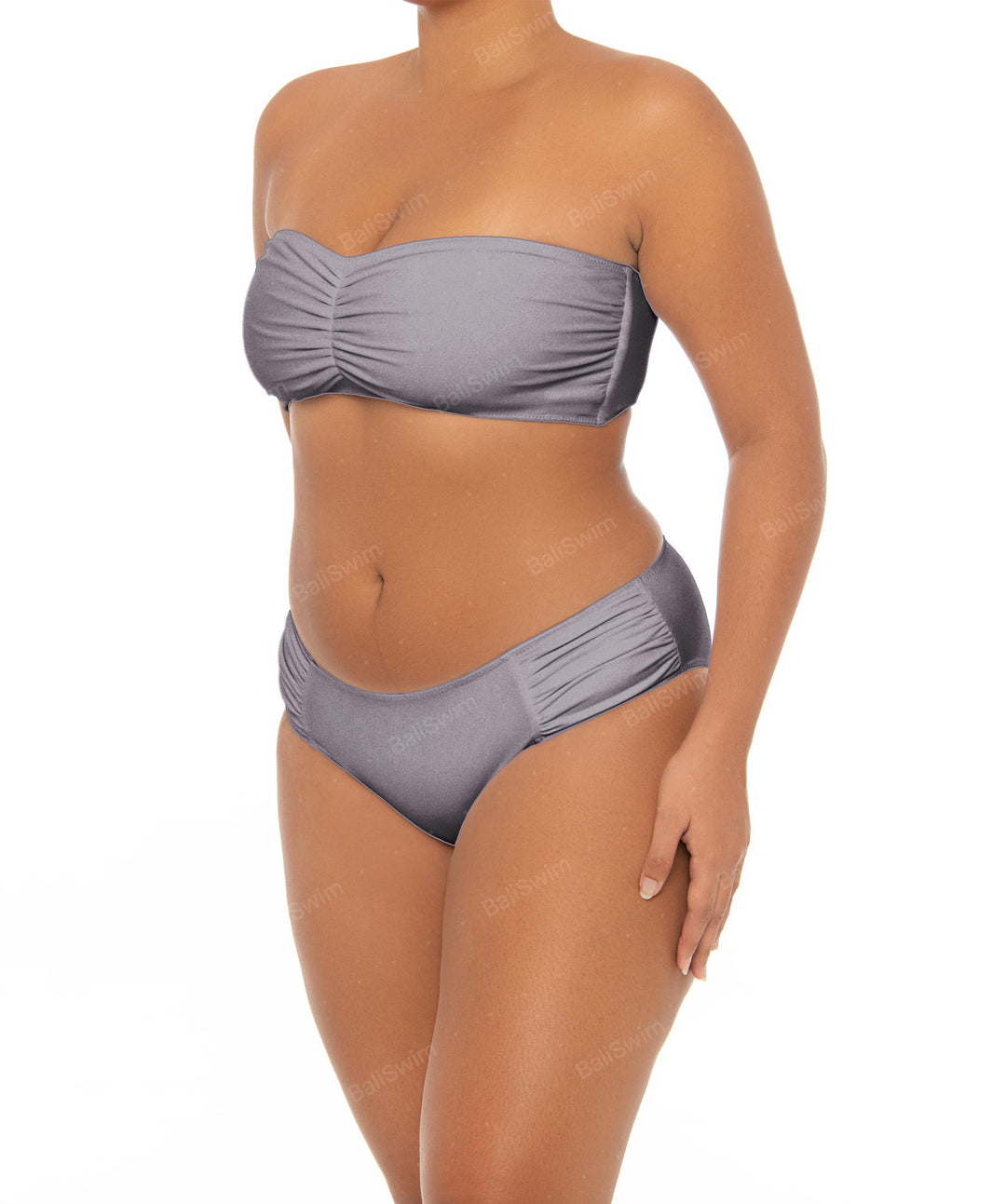 BSWSP-T05 Gathered Bandeau Bikini Top