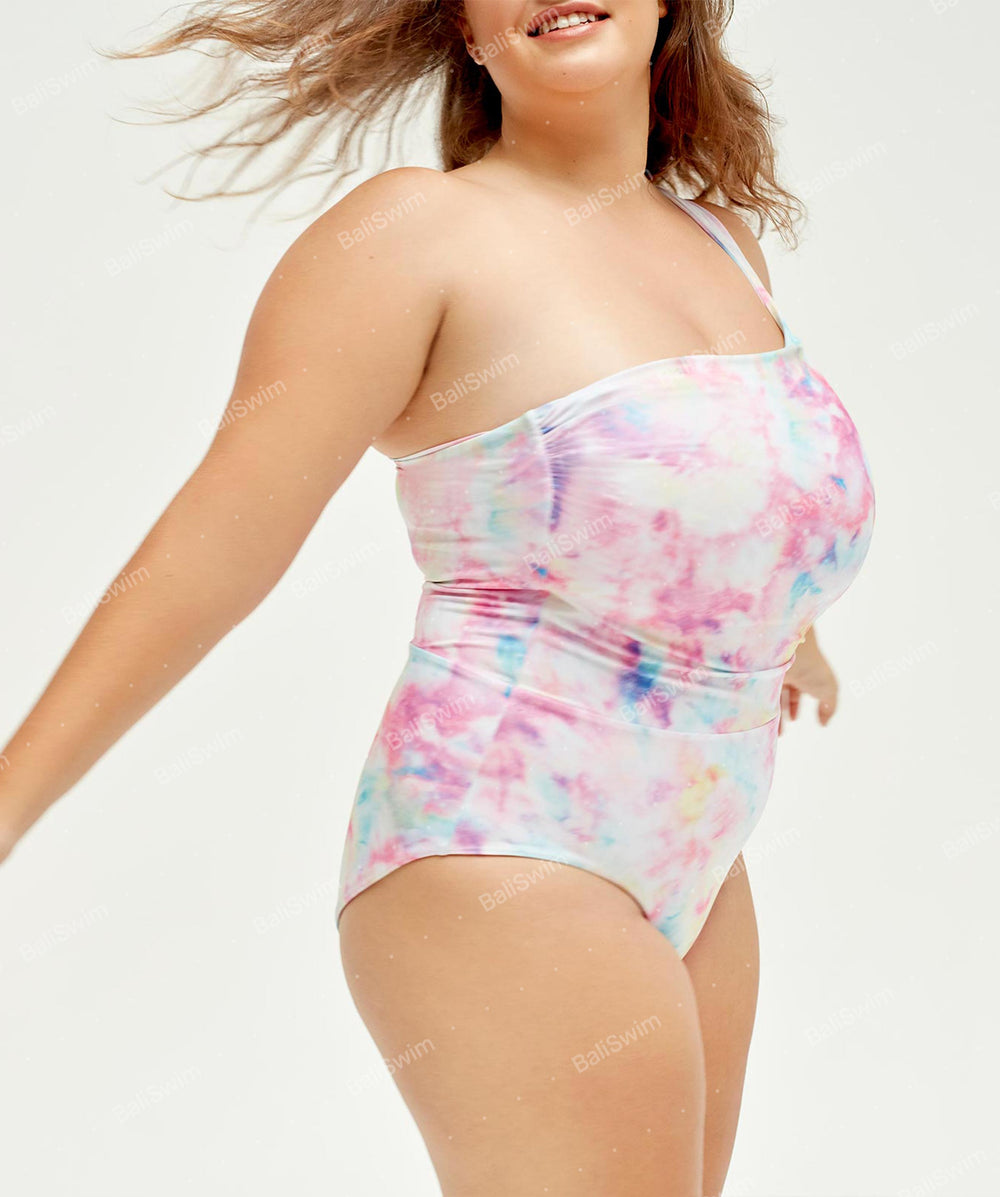 One Piece Print Tie Dye Cotton Candy (BSWSP-S02) by Bali Swim