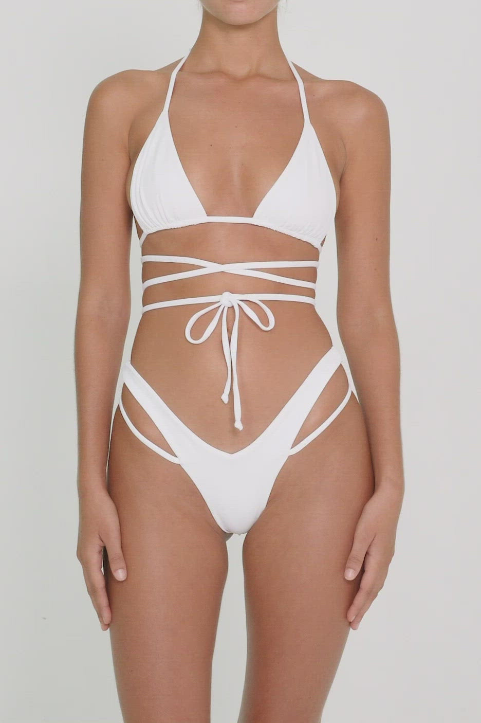 BSWS-B91 V-Waist Straps Bikini Bottom