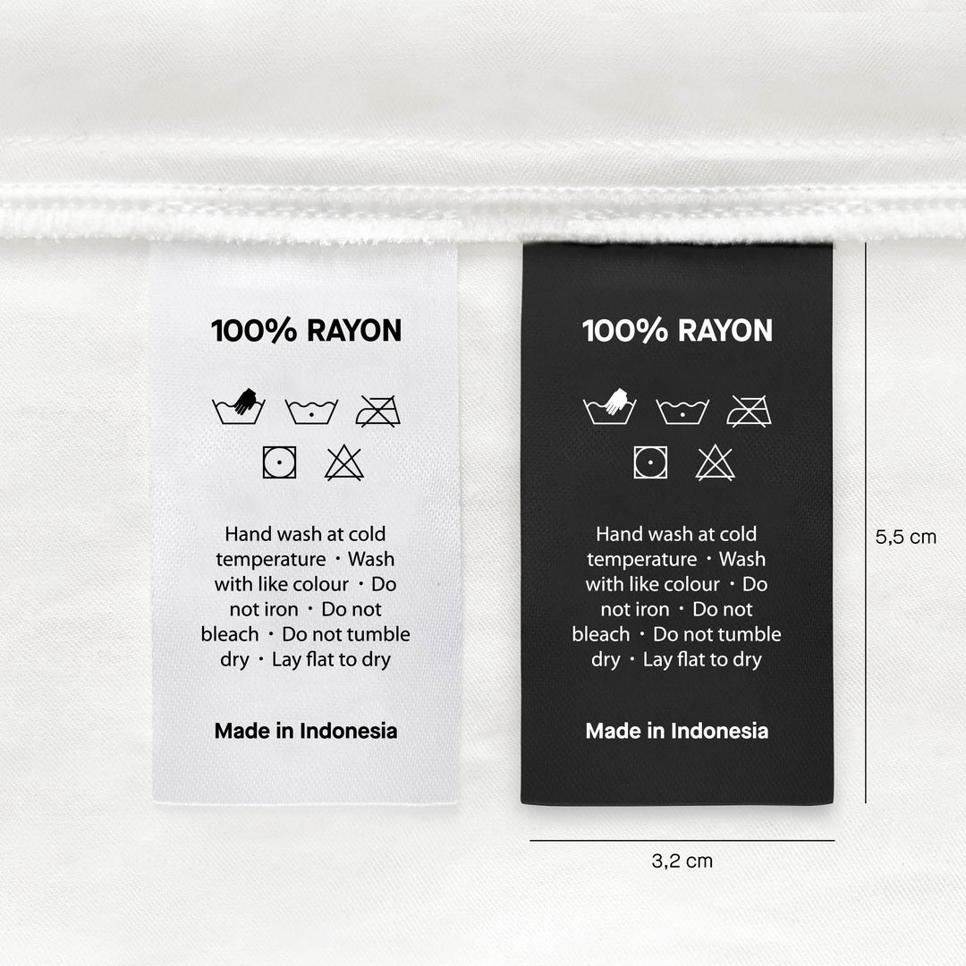 Sateen Tape Care Instruction