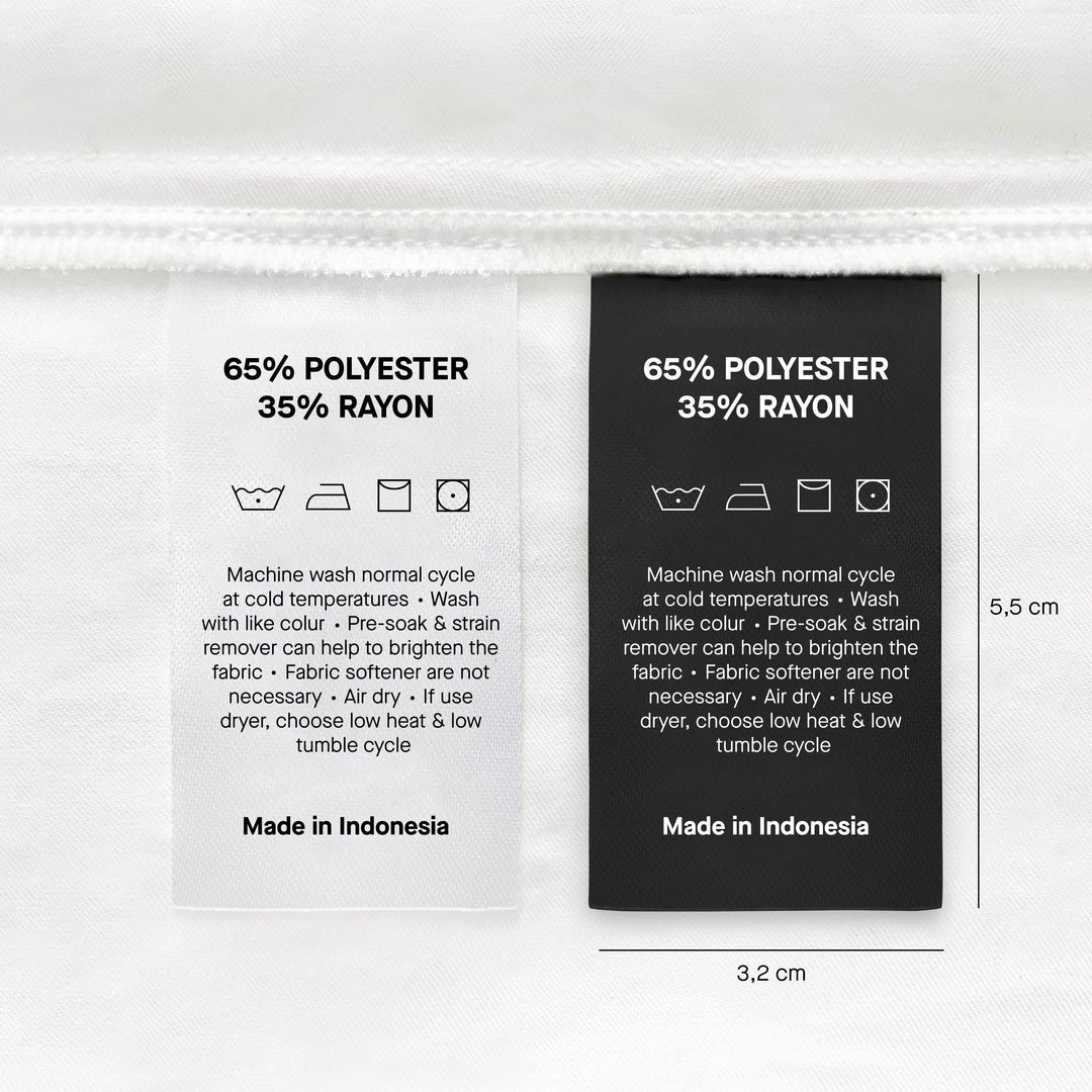 Sateen Tape Care Instruction
