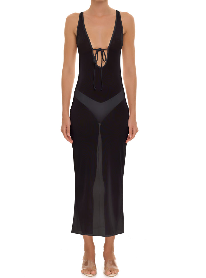 BSWR-D19 Self Tie Long Dress