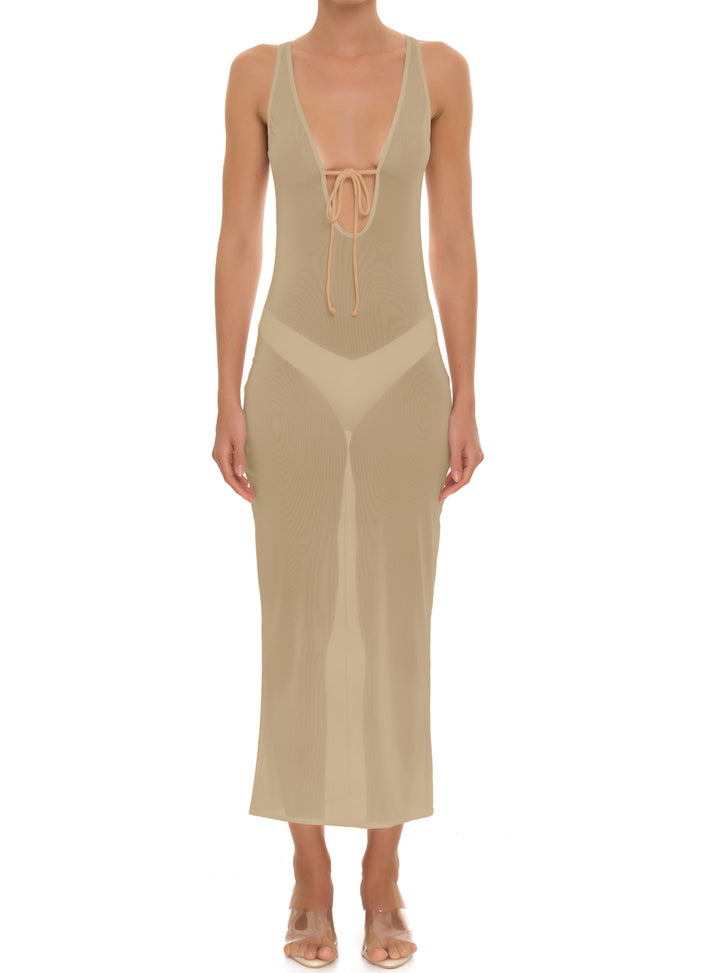 BSWR-D19 Self Tie Long Dress