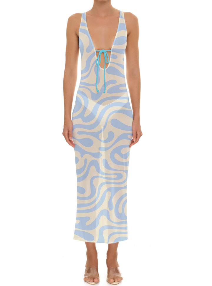 BSWR-D19 Self Tie Long Dress