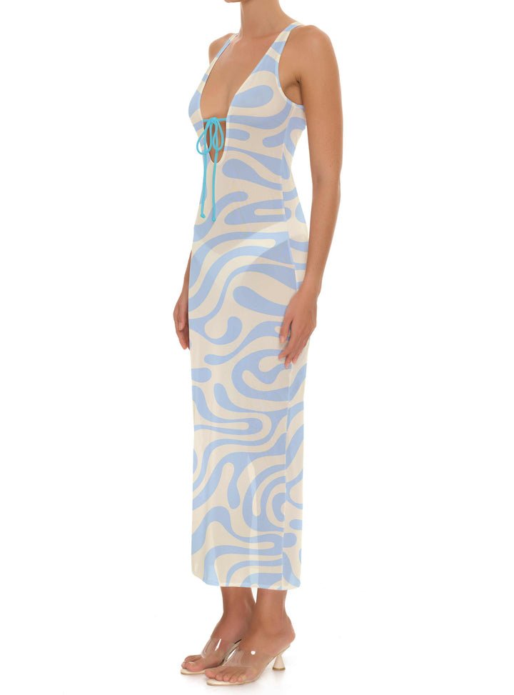 BSWR-D19 Self Tie Long Dress
