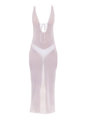 BSWR-D19 Self Tie Long Dress