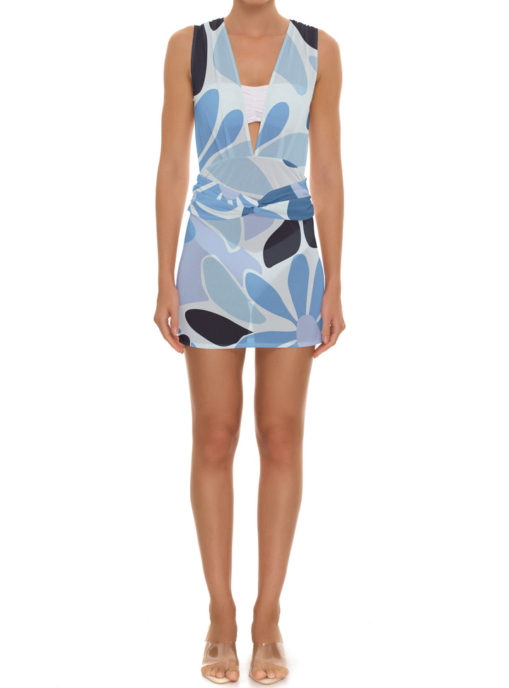 BSWR-D20 V Scrunch Mini Dress