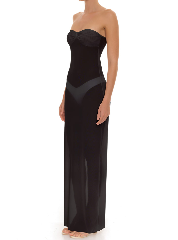 BSWR-D25 Bandeau Maxi Dress