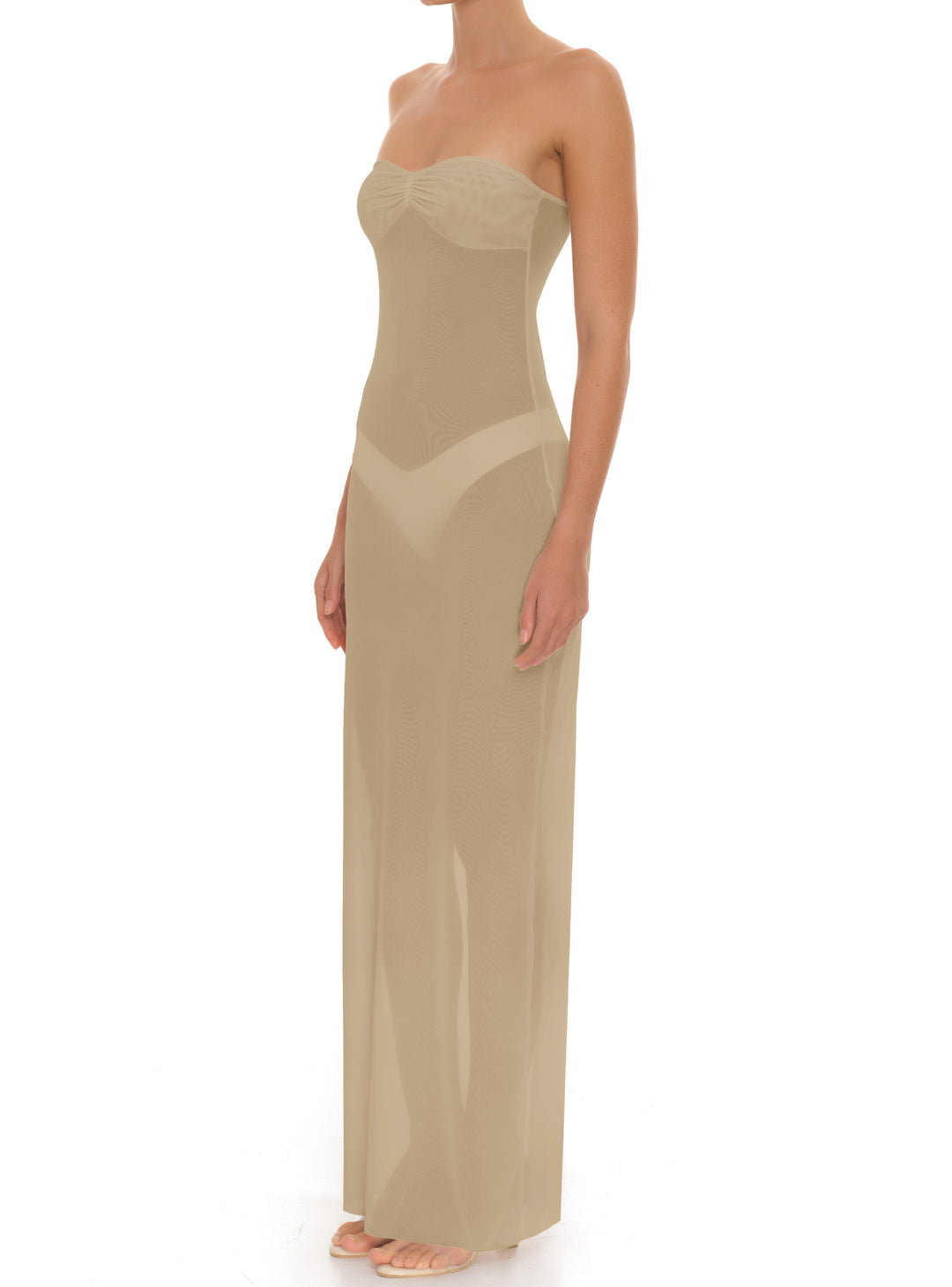 BSWR-D25 Bandeau Maxi Dress