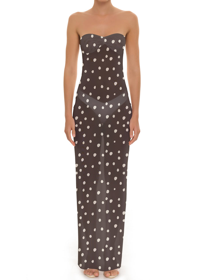 BSWR-D25 Bandeau Maxi Dress