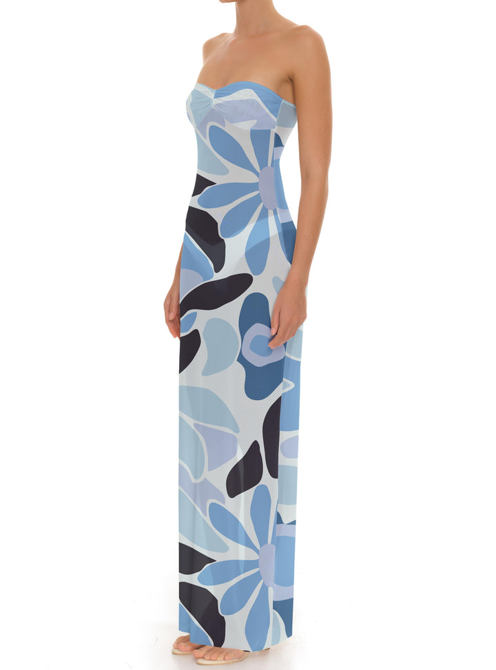 BSWR-D25 Bandeau Maxi Dress