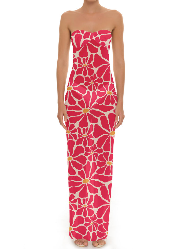 BSWR-D25 Bandeau Maxi Dress