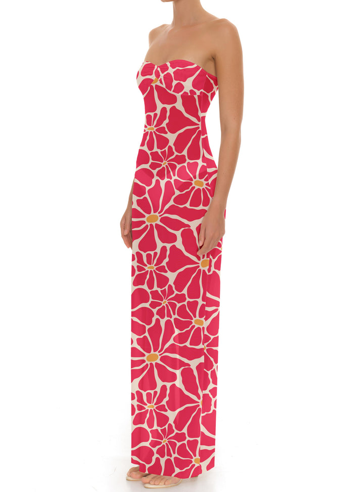 BSWR-D25 Bandeau Maxi Dress