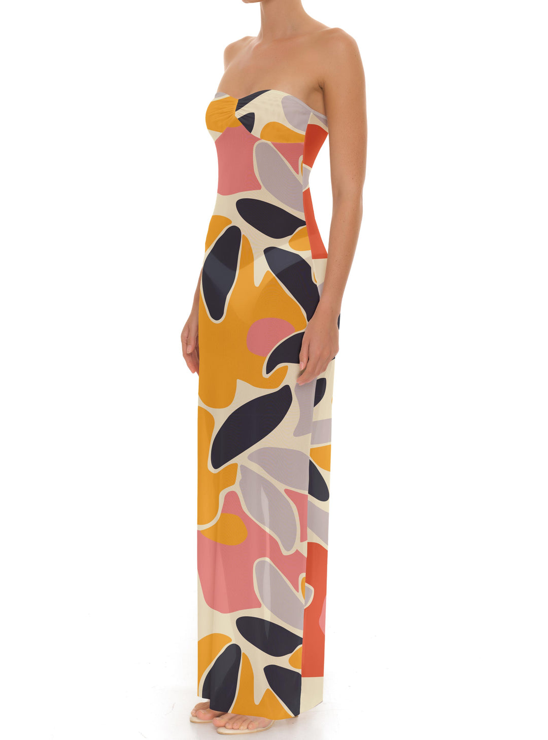 BSWR-D25 Bandeau Maxi Dress
