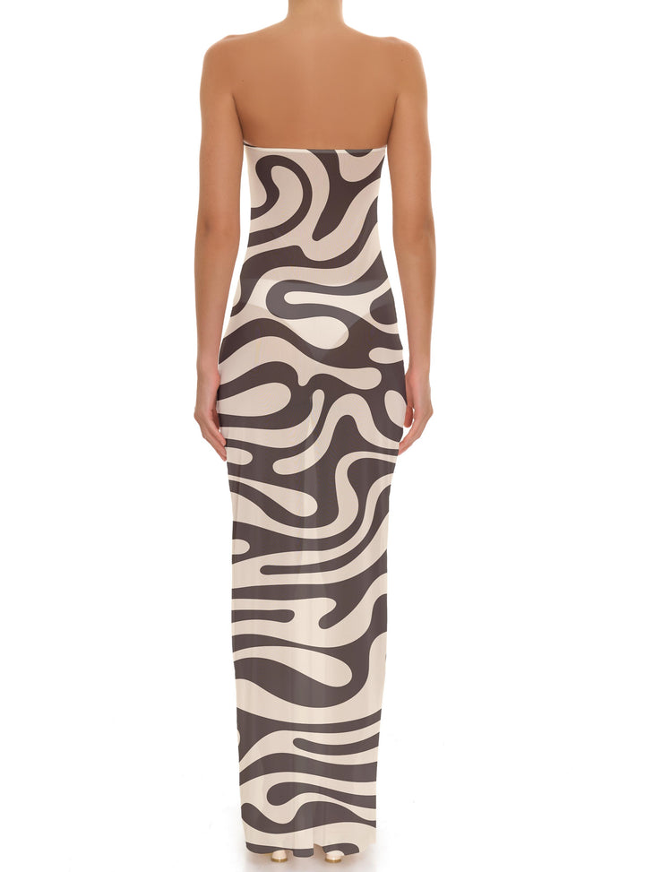 BSWR-D25 Bandeau Maxi Dress