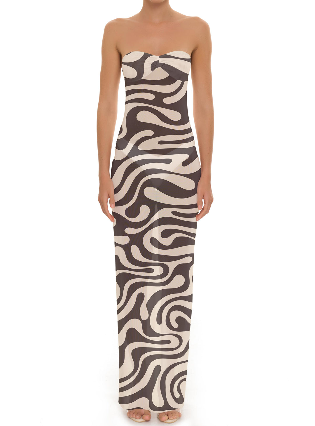 BSWR-D25 Bandeau Maxi Dress
