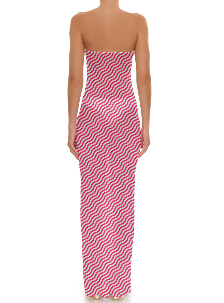 BSWR-D25 Bandeau Maxi Dress