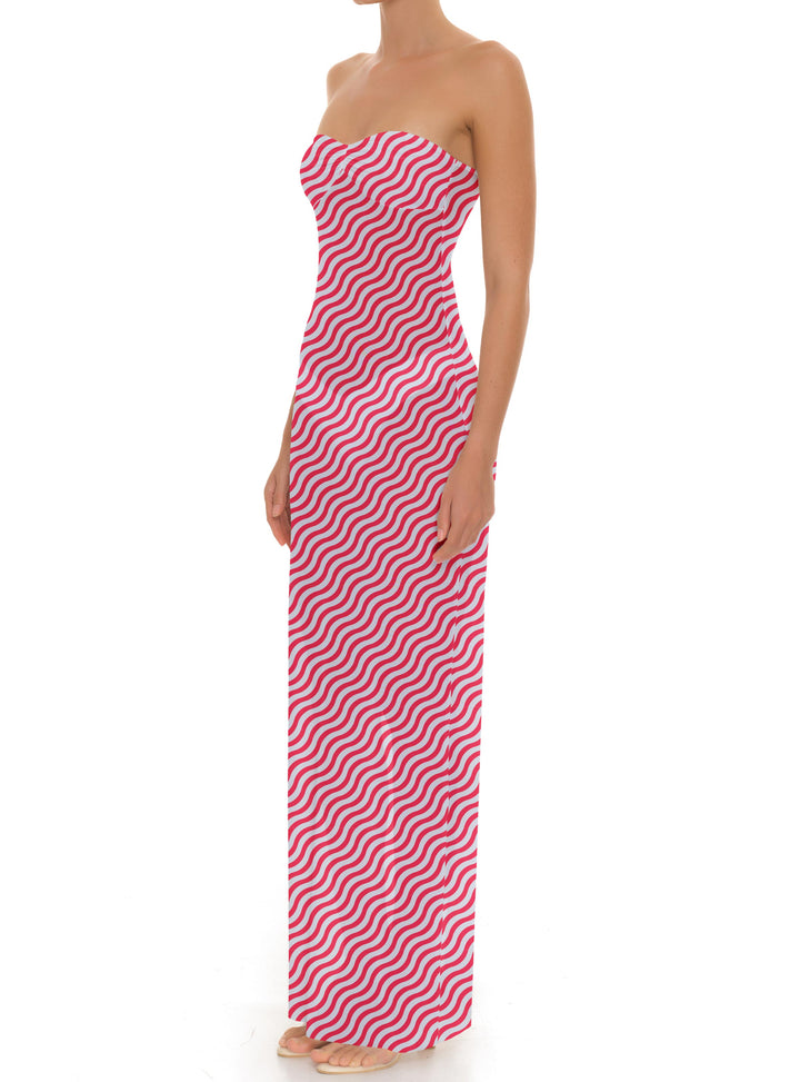 BSWR-D25 Bandeau Maxi Dress