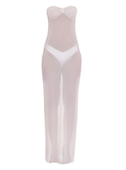 BSWR-D25 Bandeau Maxi Dress