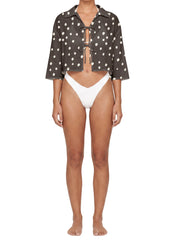 BSWR-T24 Off Shoulder Cropped Top